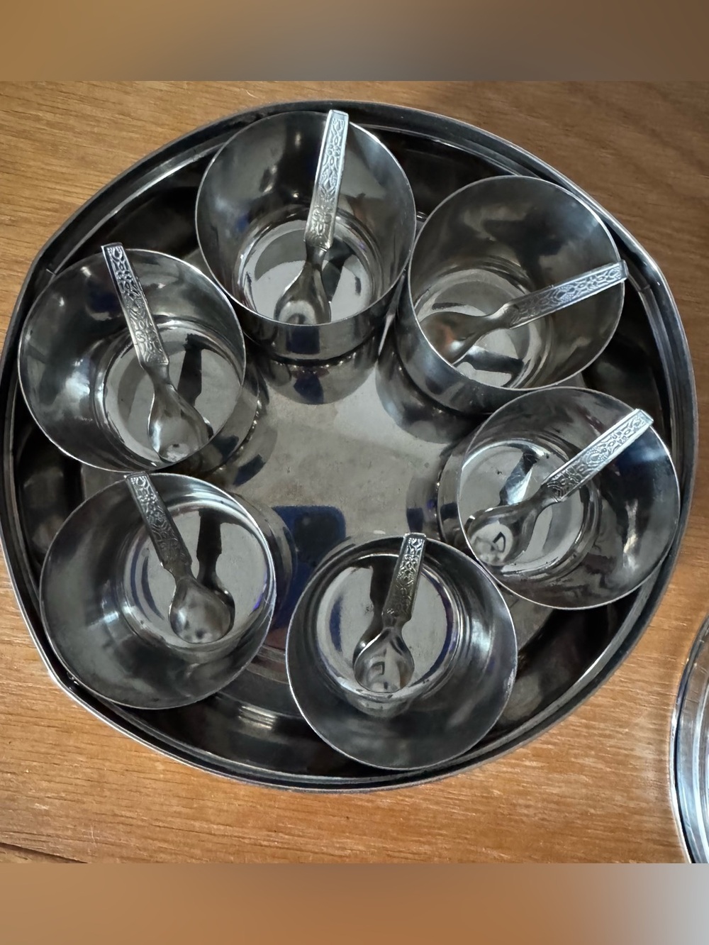 Stainless Steel Spice Cups w/Spoons